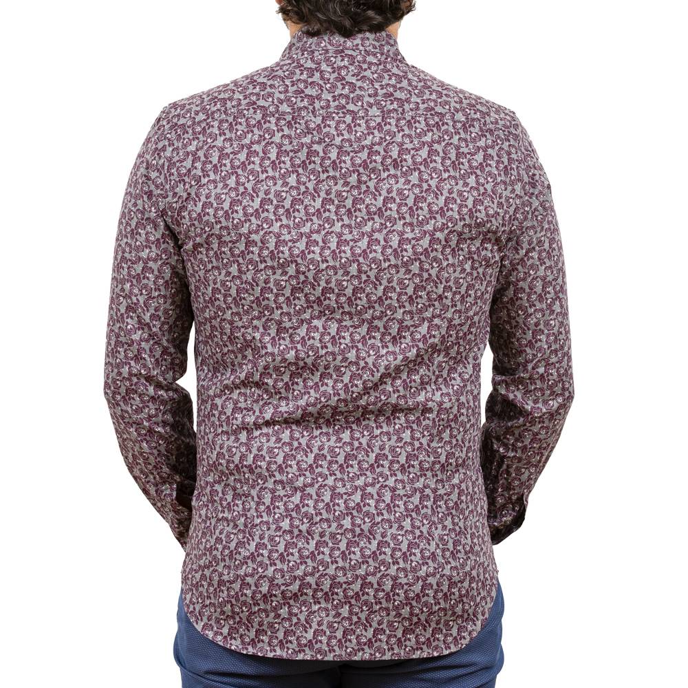 Poggianti Camicia fantasia in flanella collo italiano Pezzi Unici