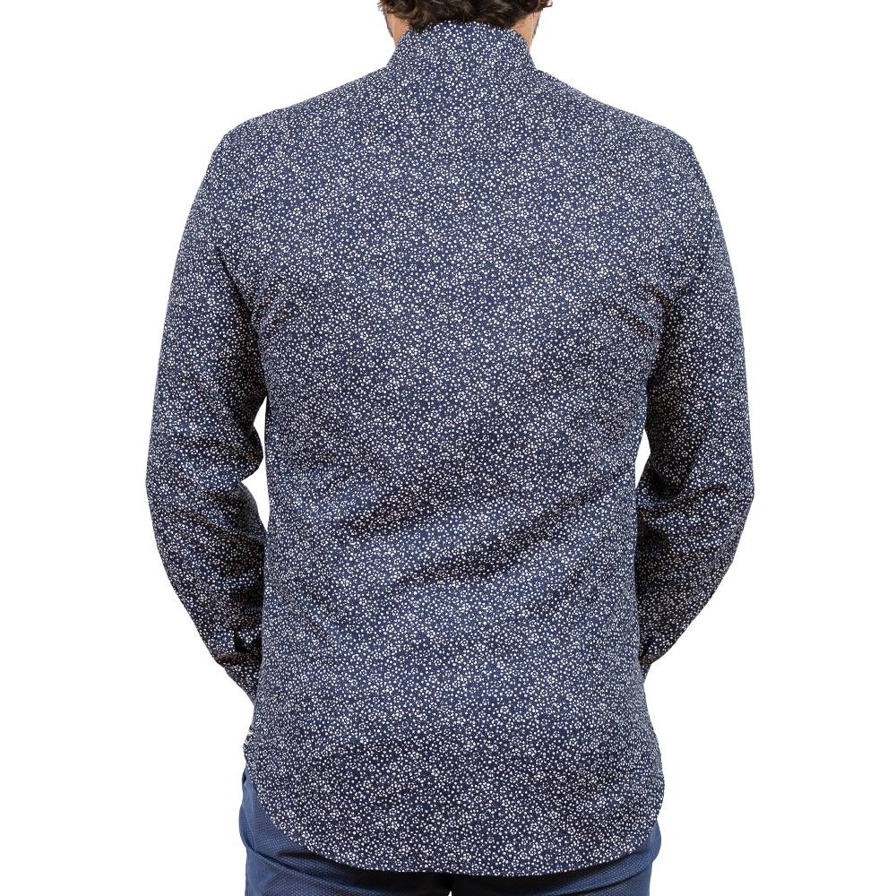 Poggianti Camicia fantasia collo italiano Soddisfazione Garantita