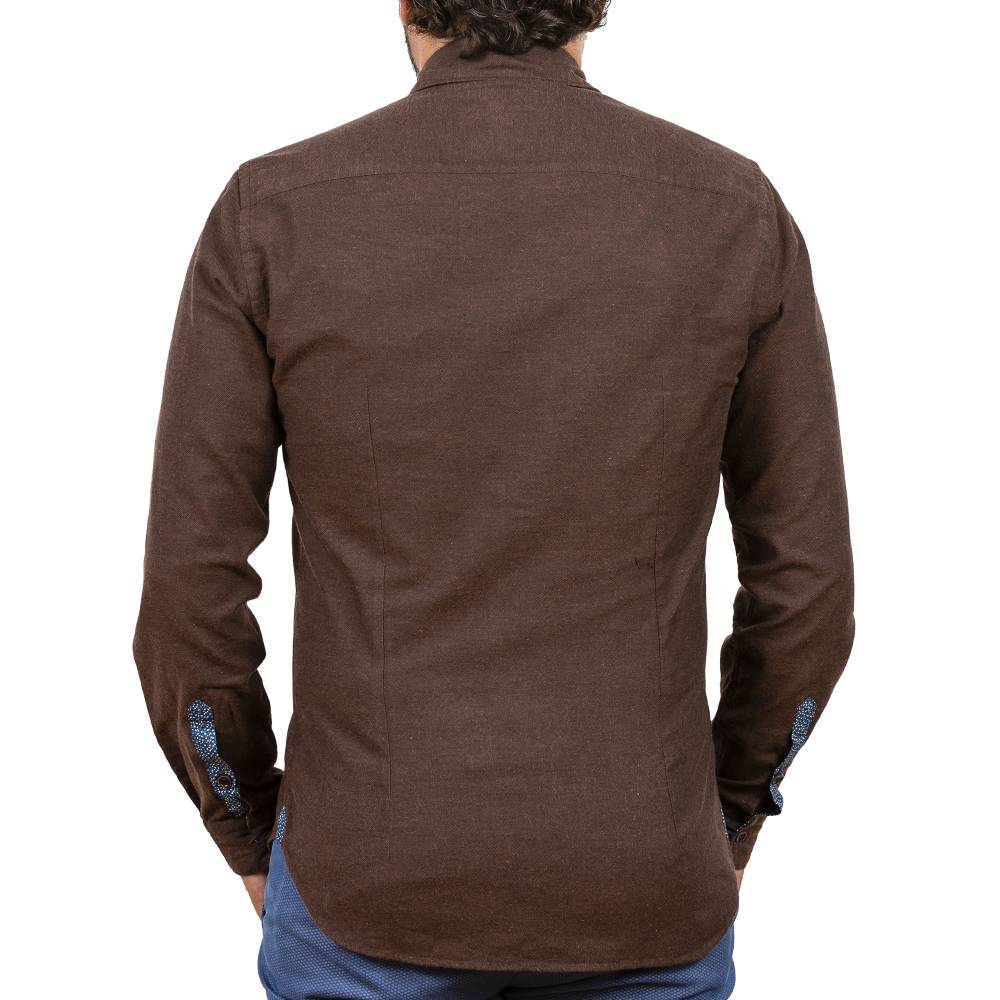 Poggianti Camicia in flanella con contrasti fantasia Shopping Online