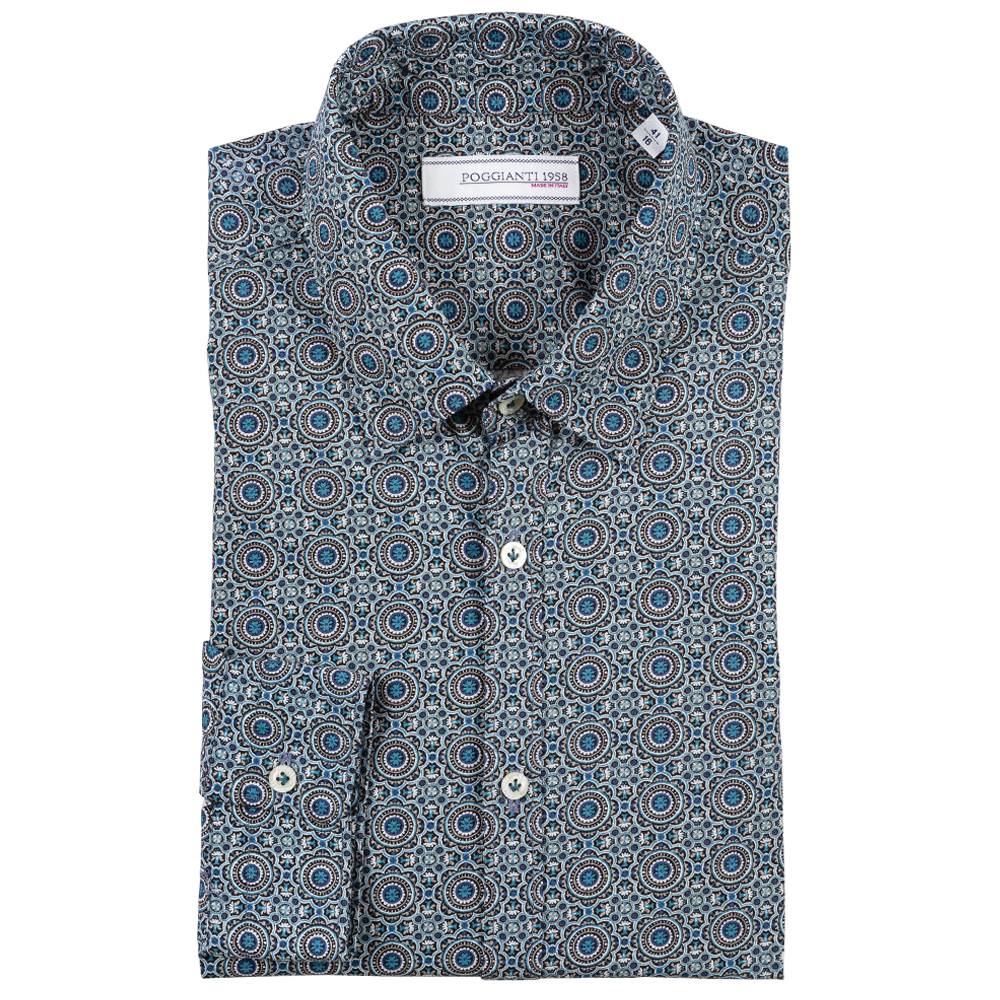 Poggianti Camicia fantasia collo piccolo Affare Del Giorno