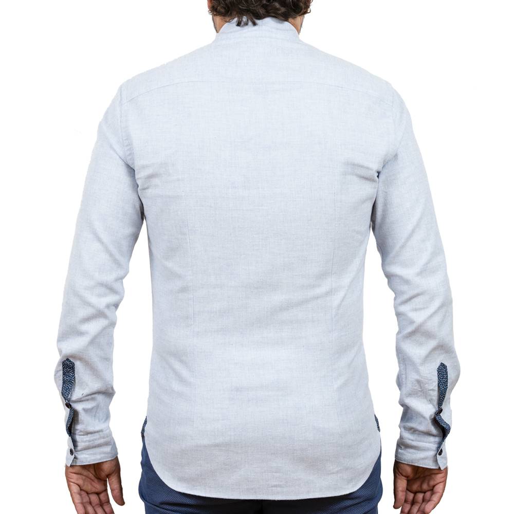 Poggianti Camicia in flanella con contrasti fantasia Prezzo Ridotto