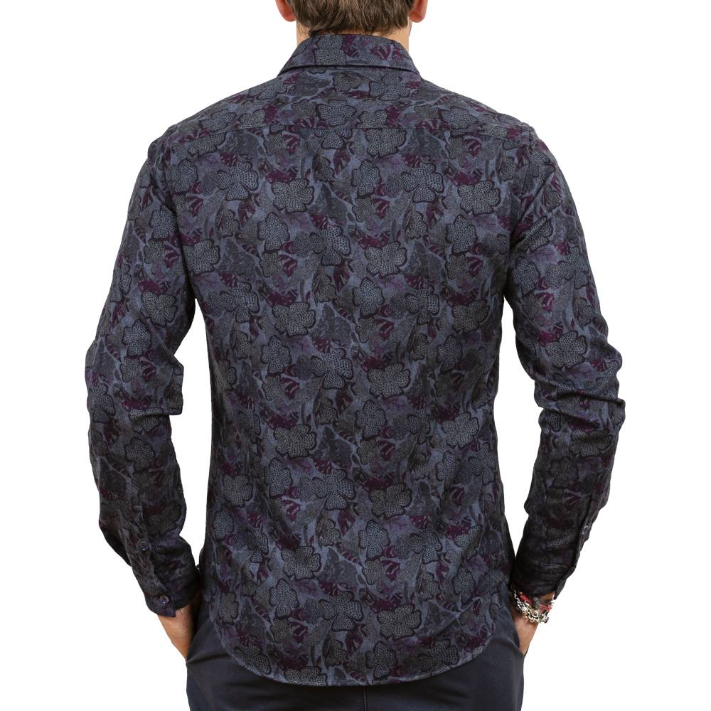 Poggianti Camicia fantasia floreale in flanella Convenienza