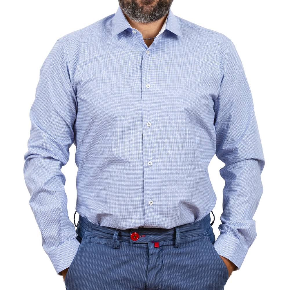 Poggianti Camicia classica con inserti bianchi Novità