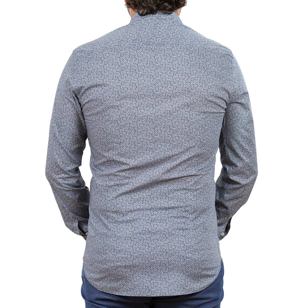 Poggianti Camicia fantasia floreale collo piccolo Presa