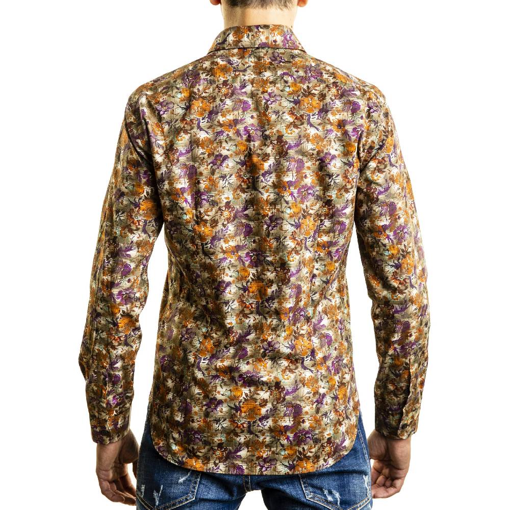 Poggianti Camicia Fantasia Quadri Saldi