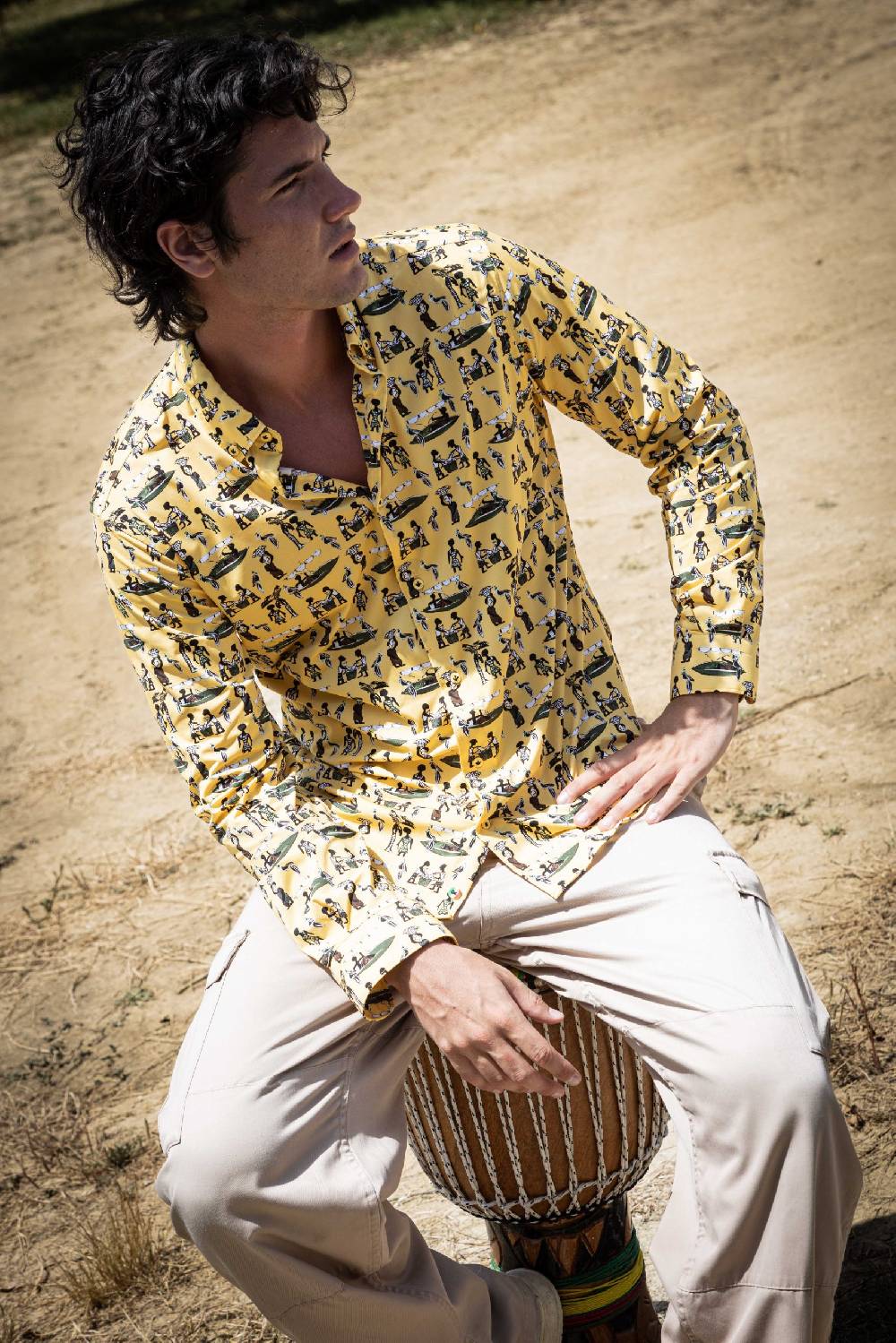 Poggianti Camicia uomo spring summer 24 FIRENZE-64-244 In Saldo