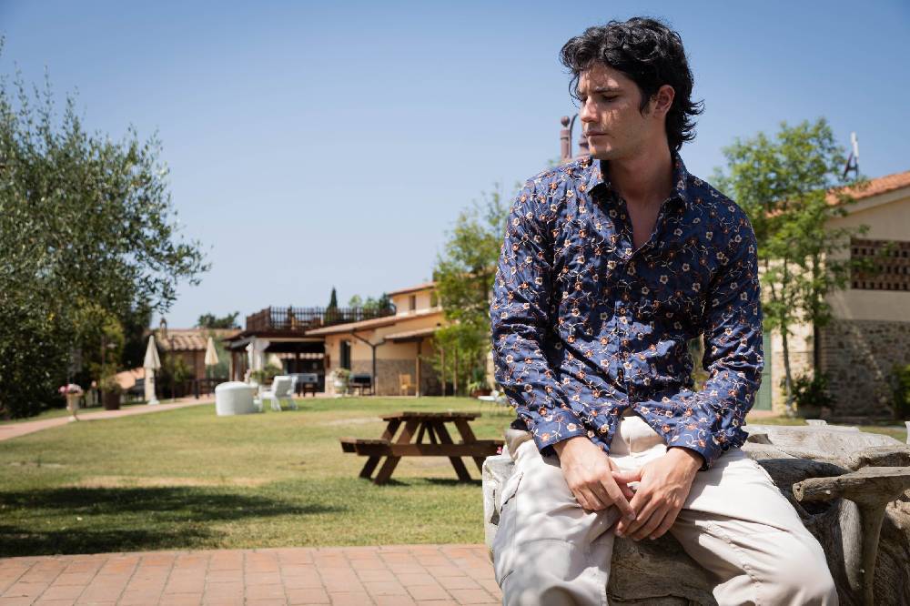 Poggianti Camicia uomo spring summer 24 FIRENZE-73F-218 Nuovo