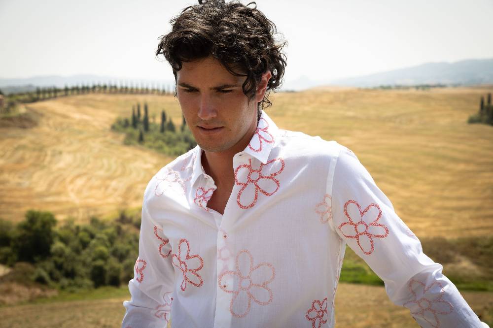 Poggianti Camicia uomo spring summer 24 FIRENZE-66F-241 Vendita