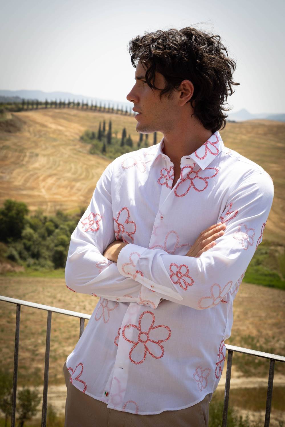 Poggianti Camicia uomo spring summer 24 FIRENZE-66F-241 Vendita