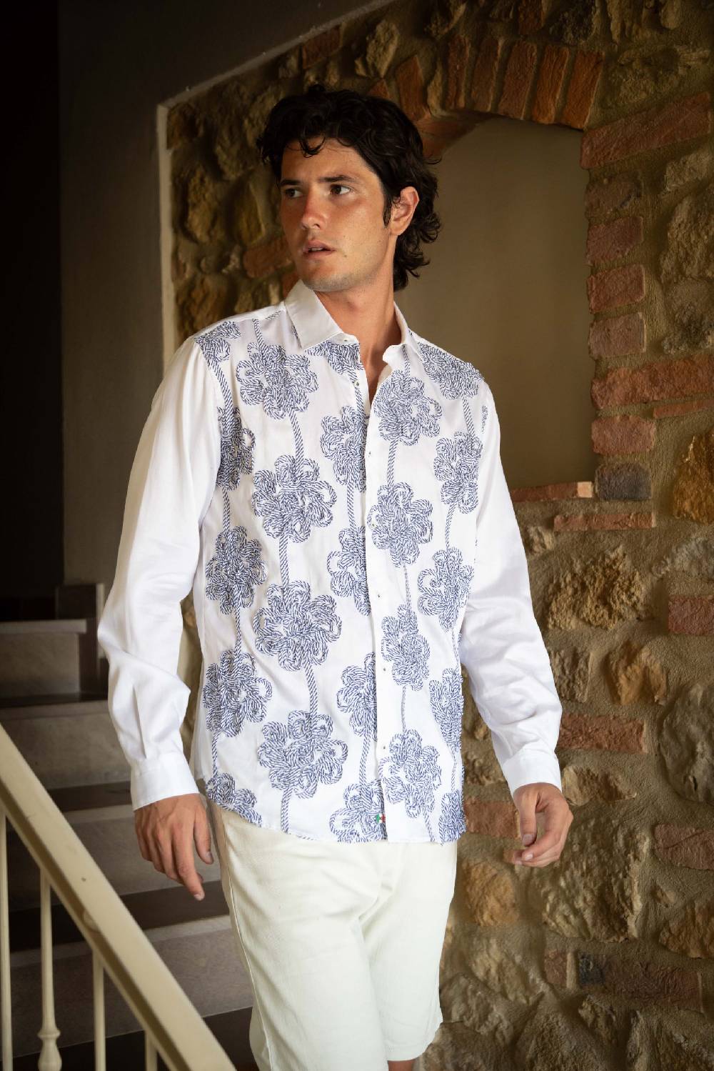 Poggianti Camicia uomo spring summer 24 FIRENZE-73-239 Promozione