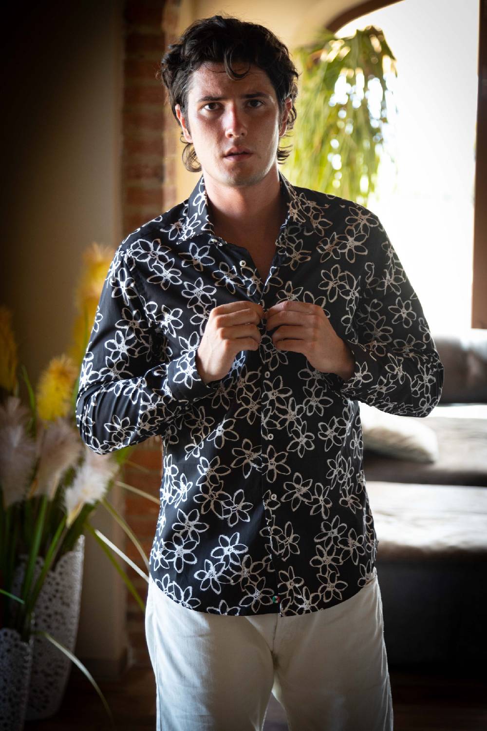 Poggianti Camicia uomo spring summer 24 FIRENZE-95-135 Pezzi Unici