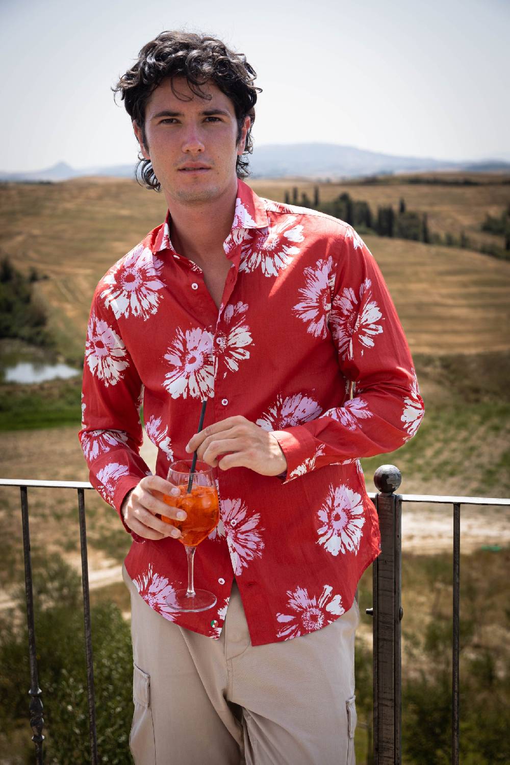 Poggianti Camicia uomo spring summer 24 FIRENZE-31F-124 Qualità Garantita