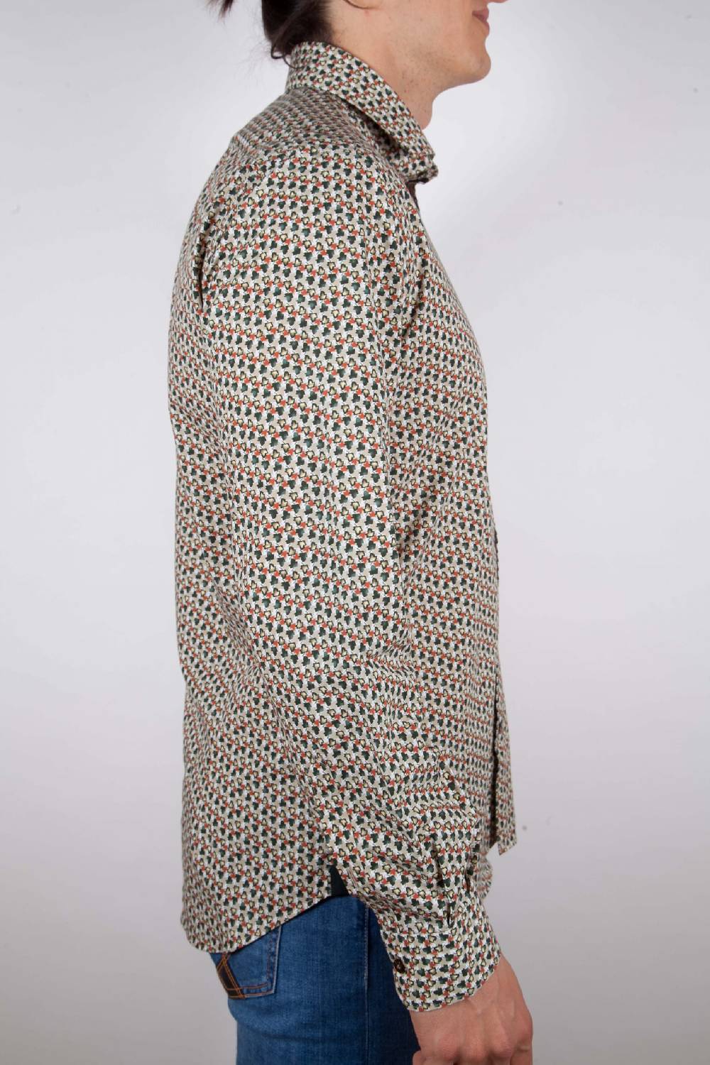 Poggianti Camicia Fantasia collo francese Fino Al -60%