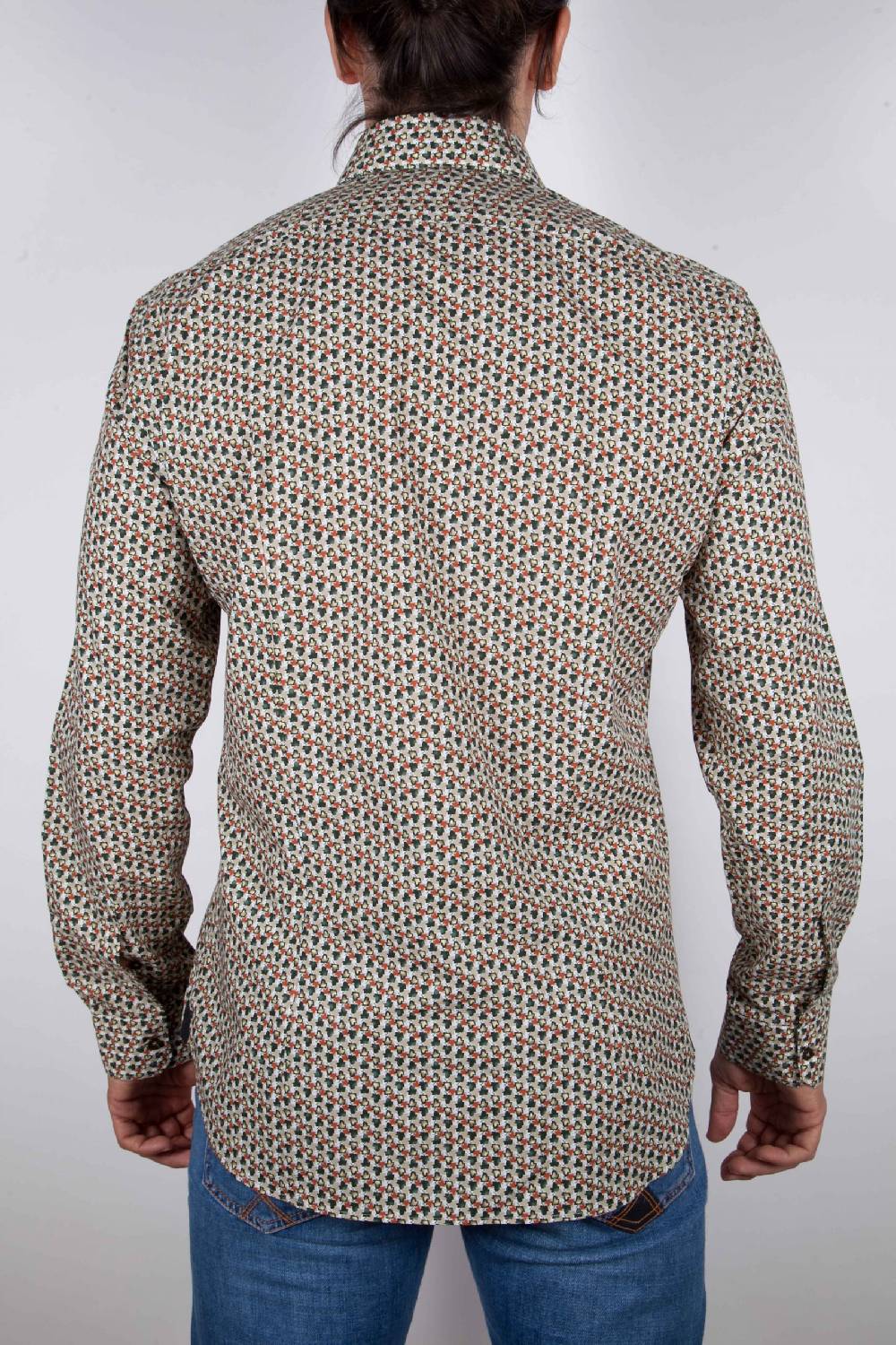 Poggianti Camicia Fantasia collo francese Fino Al -60%