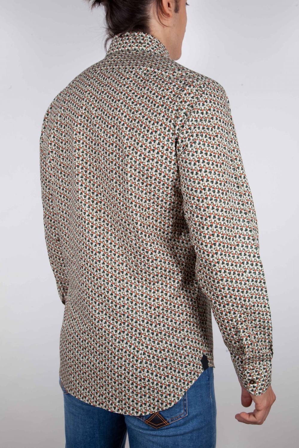 Poggianti Camicia Fantasia collo francese Fino Al -60%