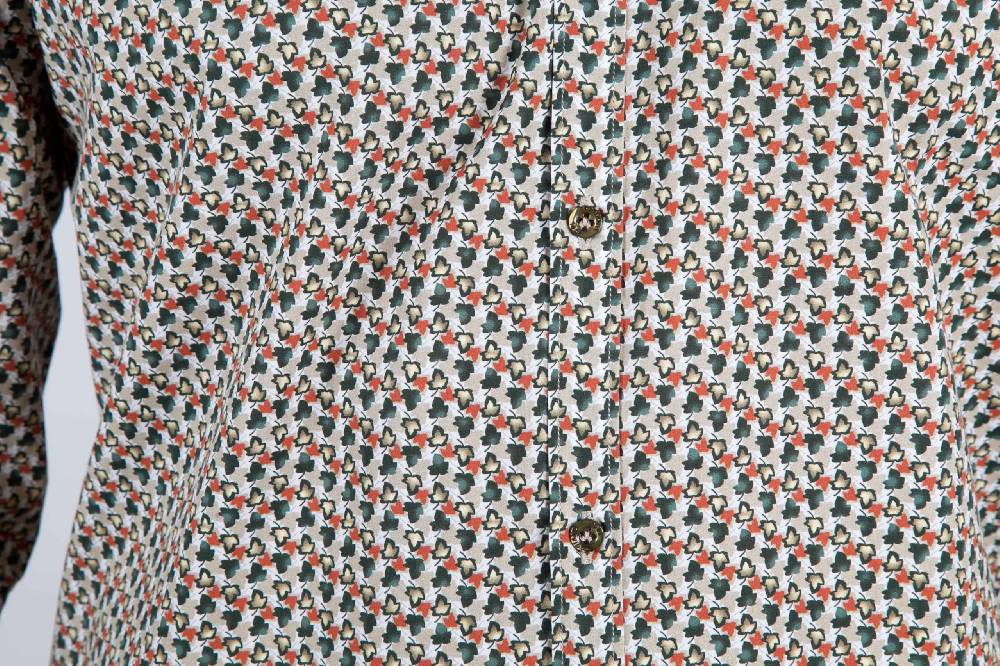 Poggianti Camicia Fantasia collo francese Fino Al -60%