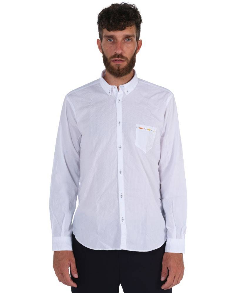 Poggianti Camicia Fantasia Collo Morbido Sottocosto