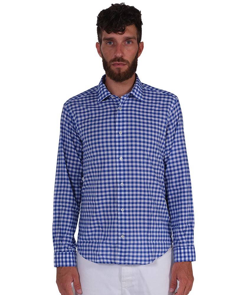 Poggianti Camicia quadri Collo Morbido Presa