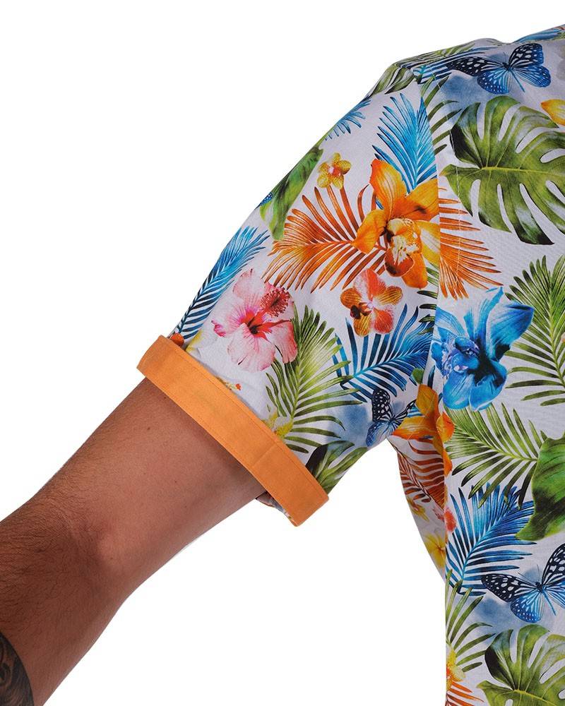 Poggianti Camicia Fantasia Collo Morbido Multicolore Online