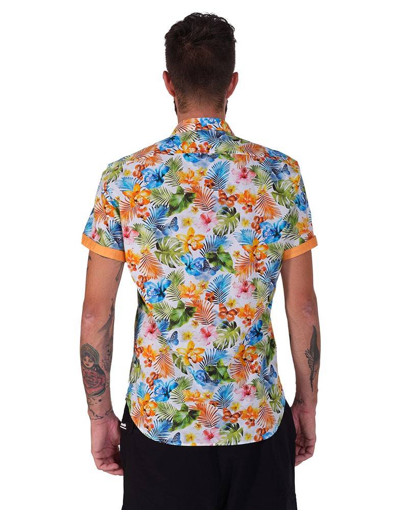 Poggianti Camicia Fantasia Collo Morbido Multicolore Online
