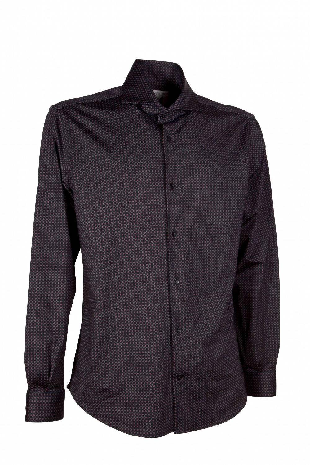 Poggianti Camicia uomo in tessuto tecnico con stampa piccola ACTIVE 31-187-03 Italia