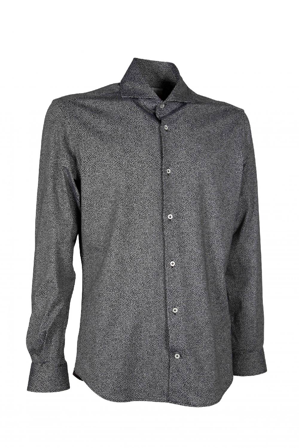 Poggianti Camicia uomo in tessuto tecnico con stampa piccola ACTIVE 31-186-03 2025