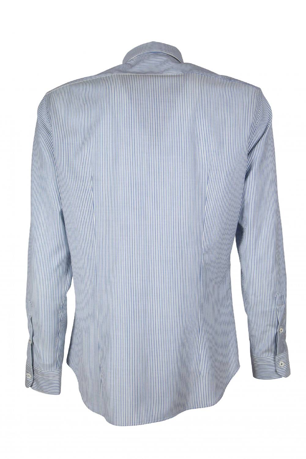 Poggianti Camicia in lana merinos REDA a righe PISA-64-117-01 Promozione