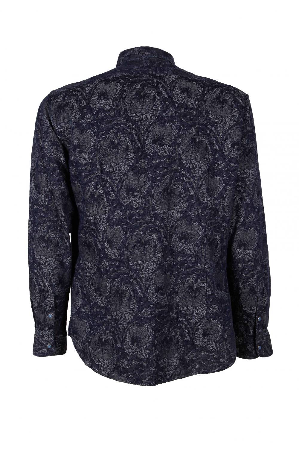 Poggianti Camicia uomo in Denim Jacquard LEGOLI-66-235-01 Convenienza