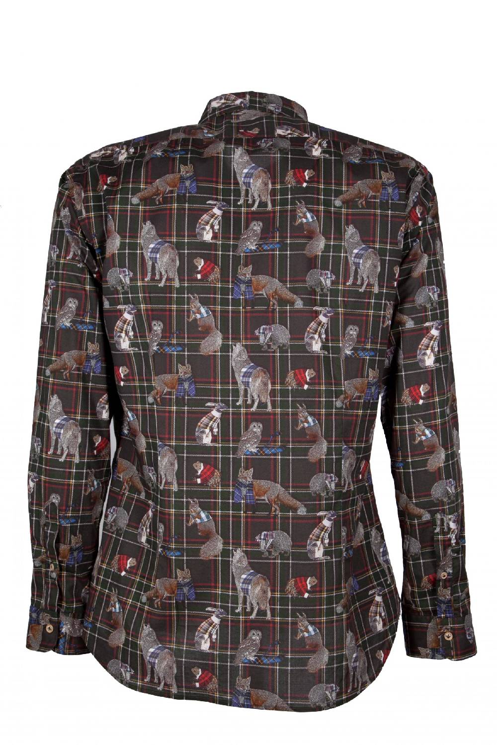 Poggianti Camicia uomo stretch con stampa animali PISA-64-175-03 Economico