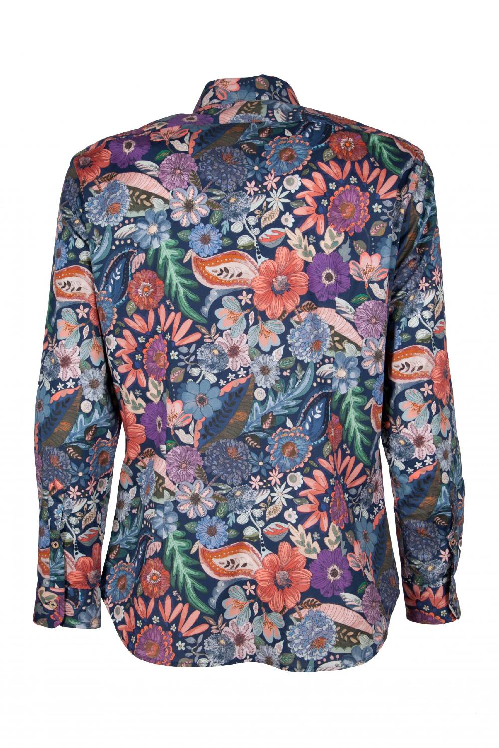 Poggianti Camicia uomo stretch con stampa Floreale FIRENZE-61F-162-01 Saldi