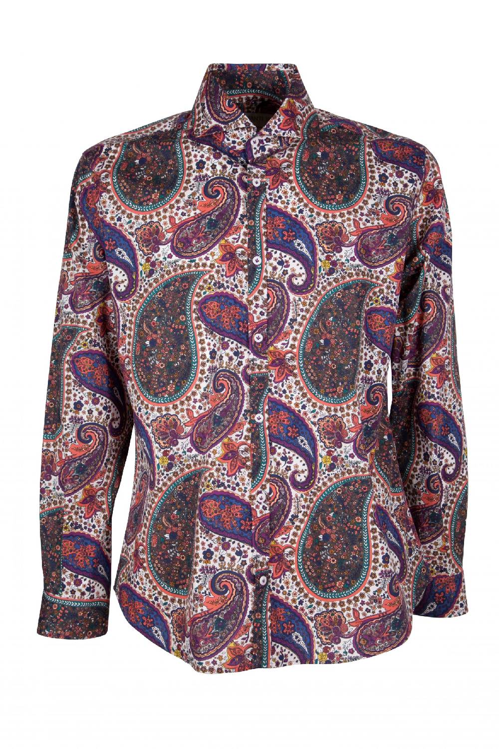 Poggianti Camicia uomo stretch con stampa Paisley PISA-31F-161-01 Offerte