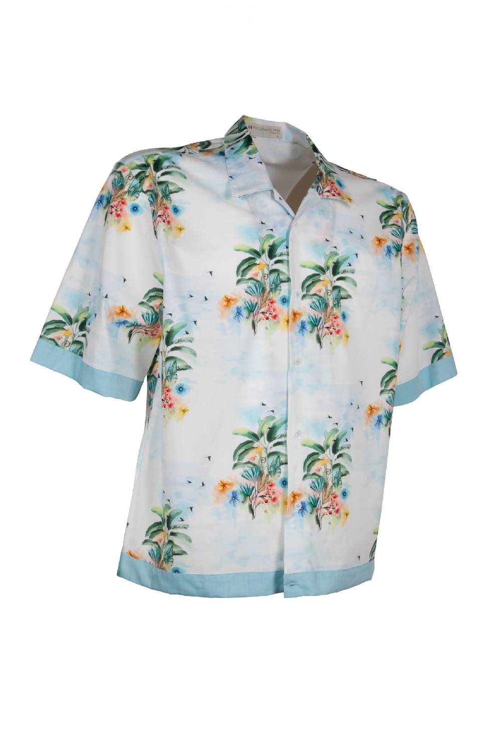 Poggianti Camicia Fantasia VICCHIO-58-745 Vendita Calda