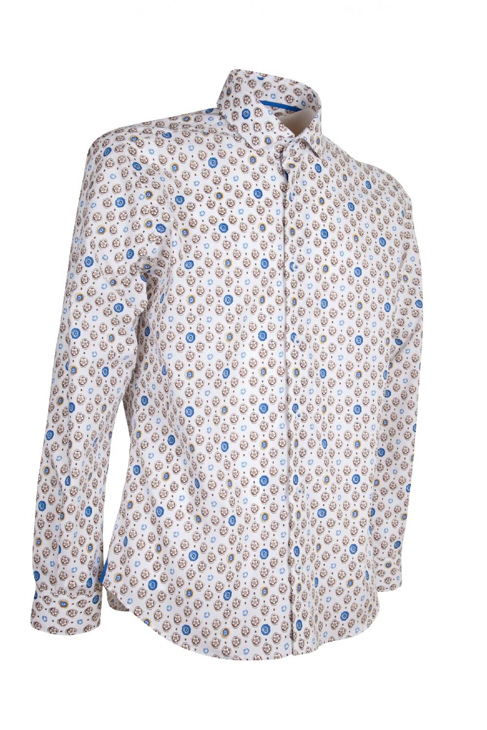 Poggianti Camicia Fantasia BUCINE-62M-712-02 Vendite Flash