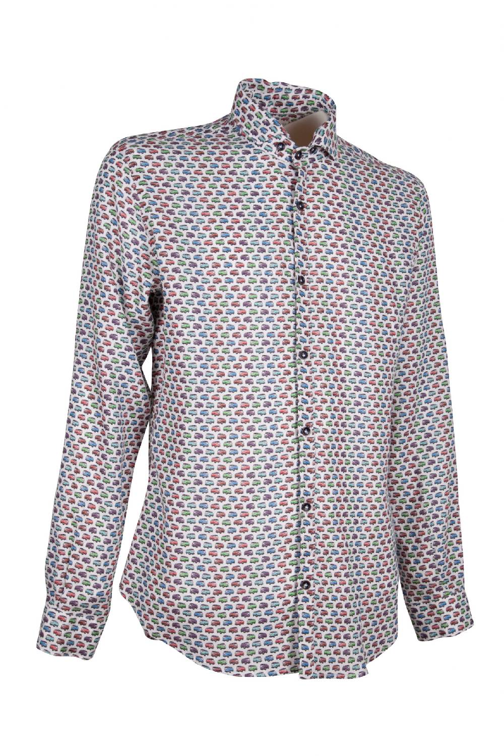Poggianti Camicia Fantasia RIBOLLA-72-794-02 In Linea