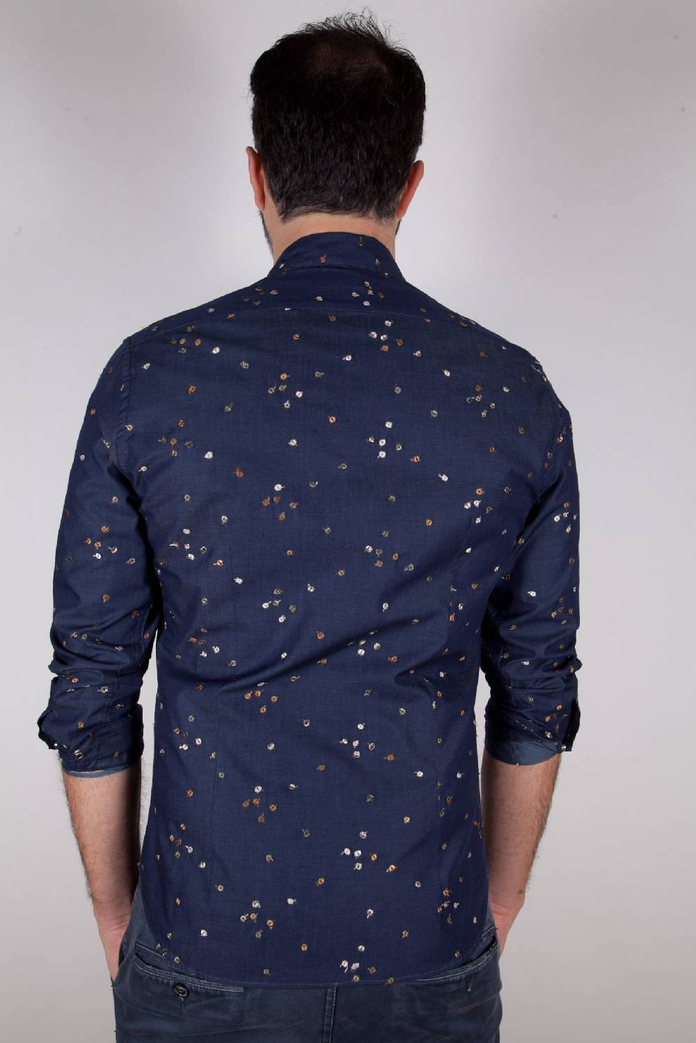Poggianti Camicia in Denim con ricami PISA-62-607 Promozione