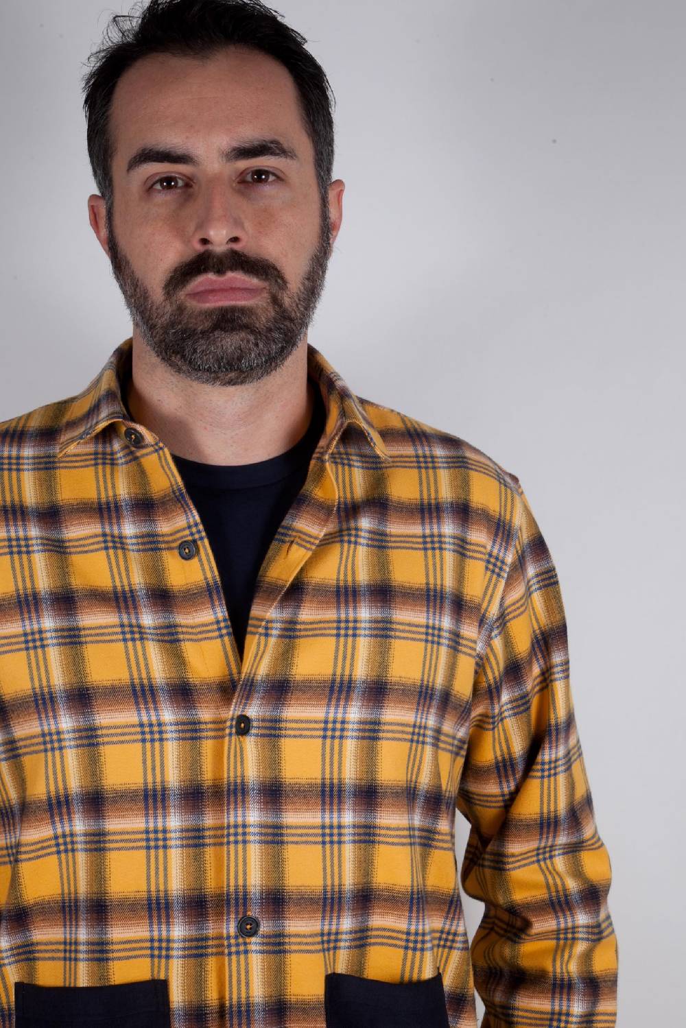 Poggianti Camicia in flanella a quadri LONDA-66-632 Spedizione Gratuita