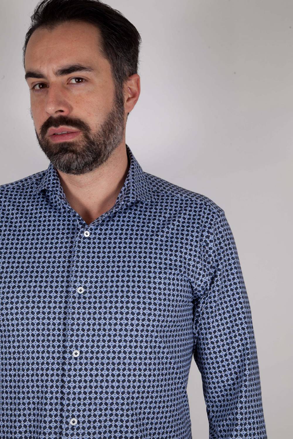 Poggianti Camicia in Tessuto tecnico ACTIVE 601 Pezzi Unici