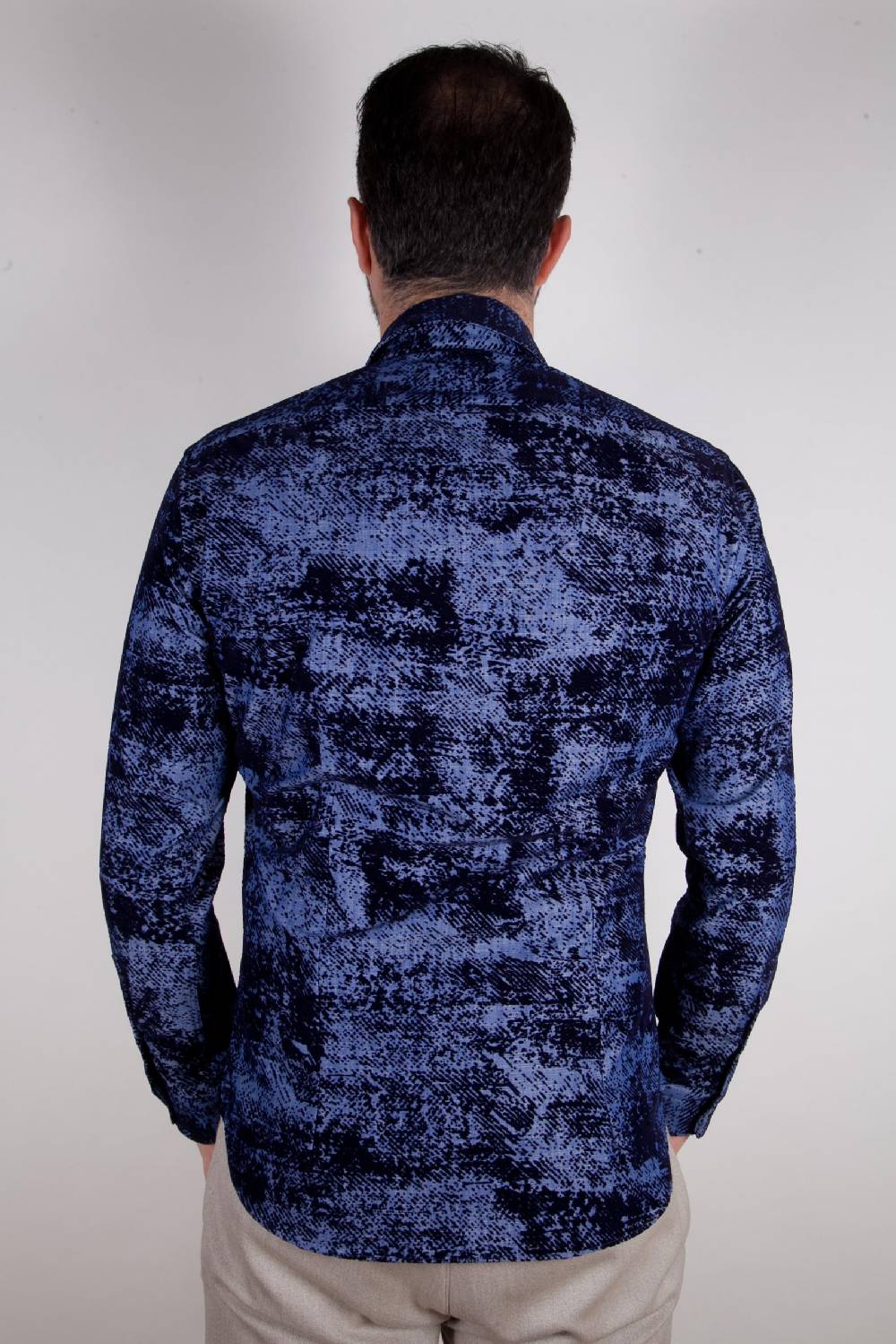 Poggianti Camicia in denim con floccato PISA-66-602-01 Acquista Ora