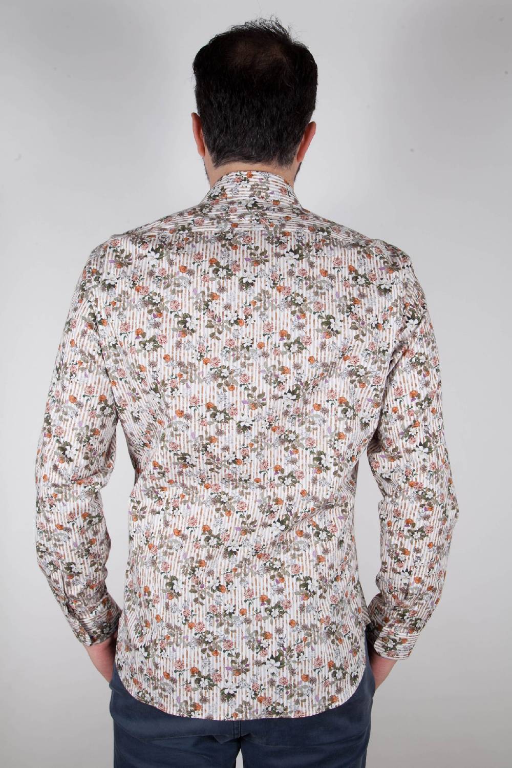 Poggianti Camicia con stampa ASCIANO-73-569-01 Consegna Veloce