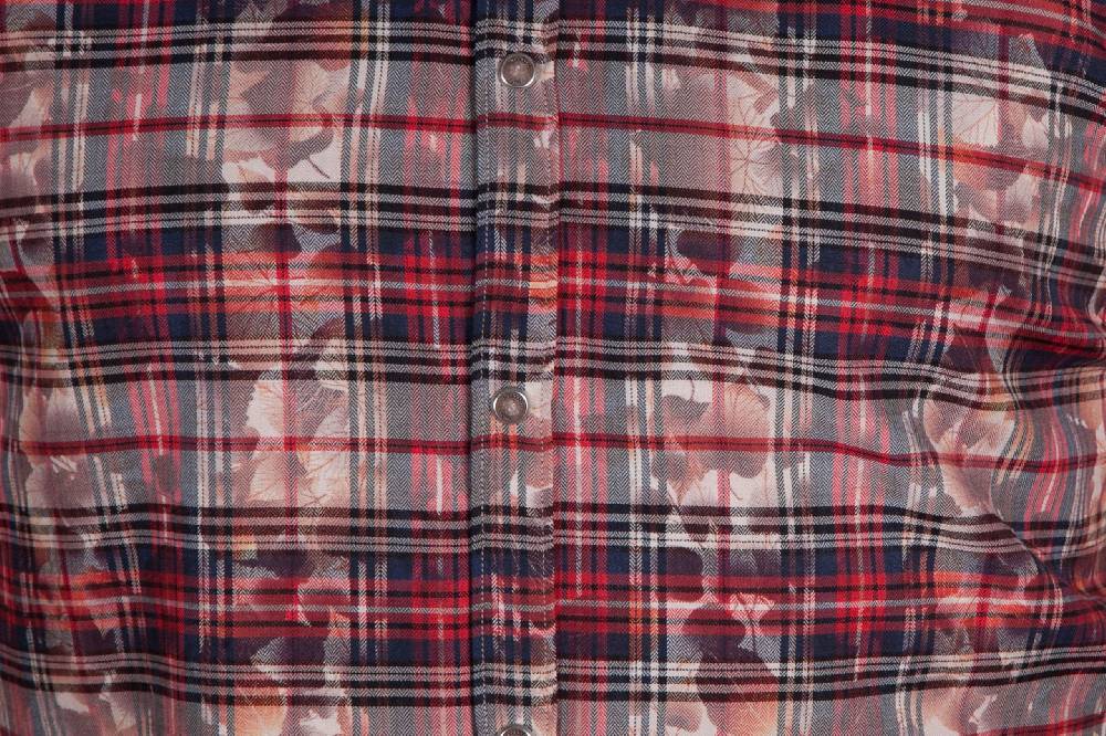 Poggianti Camicia a quadri con stampa PRUNO-66-571-01 Affare Del Giorno
