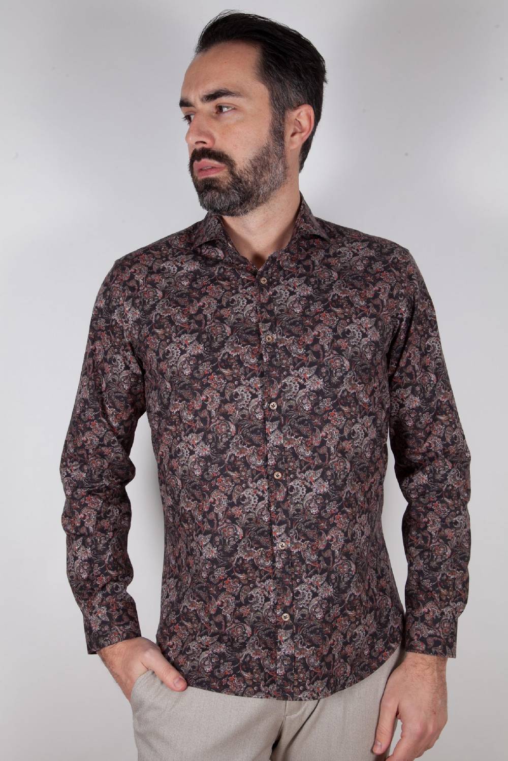 Poggianti Camicia con stampa PISA-31F-549-01 Novità