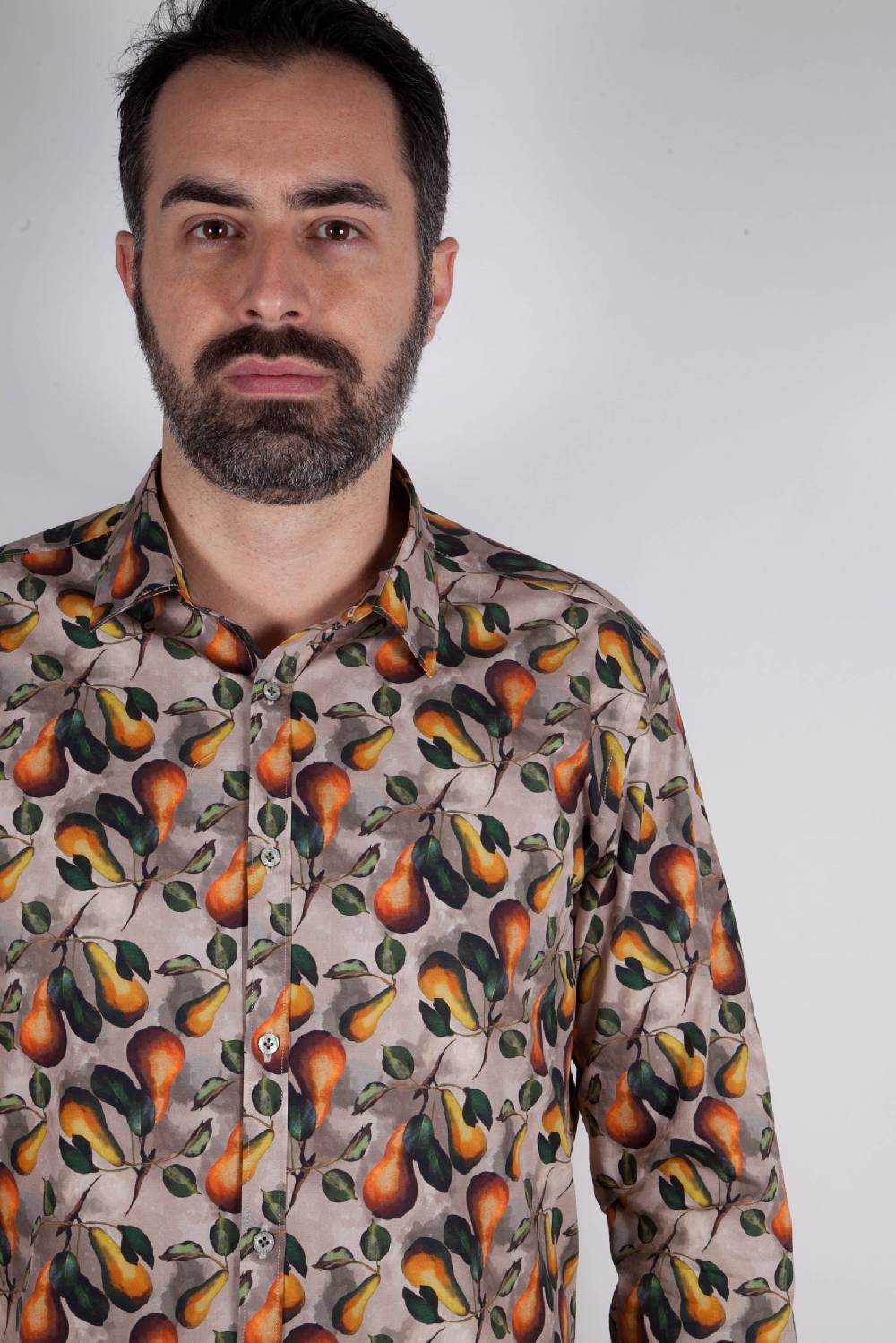 Poggianti Camicia con stampa frutta PISA-66F-536-01 Sconto