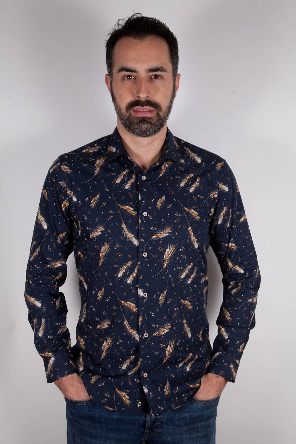 Poggianti Camicia con stampa FIRENZE-95F-533-01 Offerta
