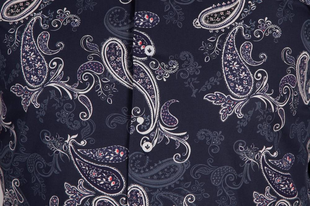 Poggianti Camicia con stampa cachemire FIRENZE-73-531-01 Online