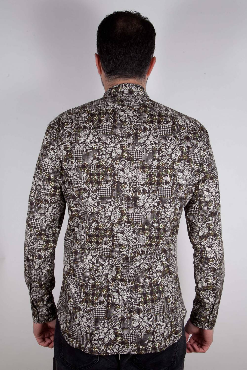 Poggianti Camicia con stampa camouflage PISA-UBB-528-01 Outlet