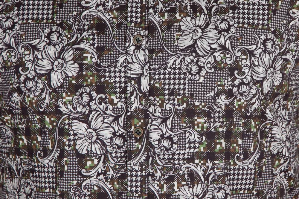 Poggianti Camicia con stampa camouflage PISA-UBB-528-01 Outlet
