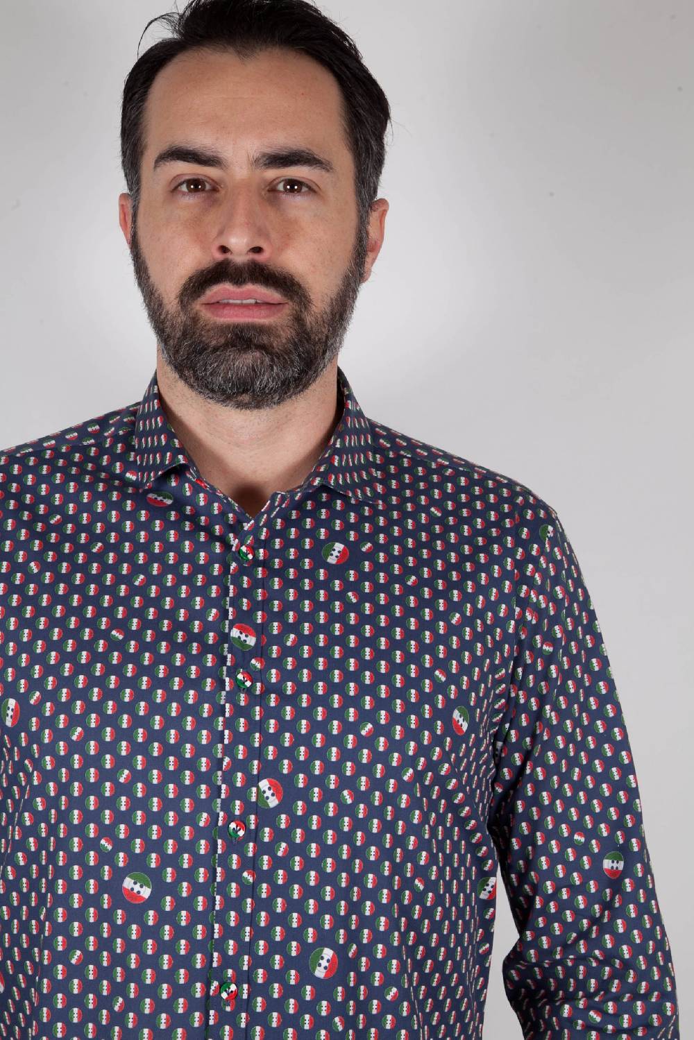 Poggianti Camicia con stampa PISA-31F-524-01 Saldi