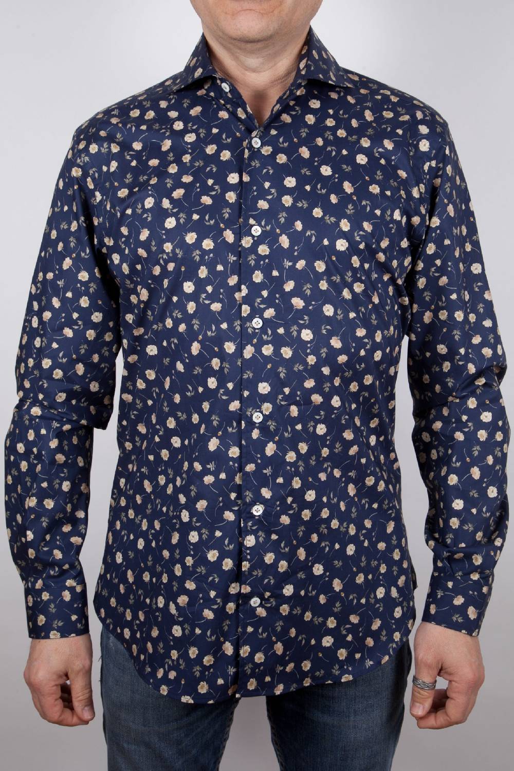 Poggianti Camicia con stampa FIRENZE-31F-521-03 Qualità Garantita