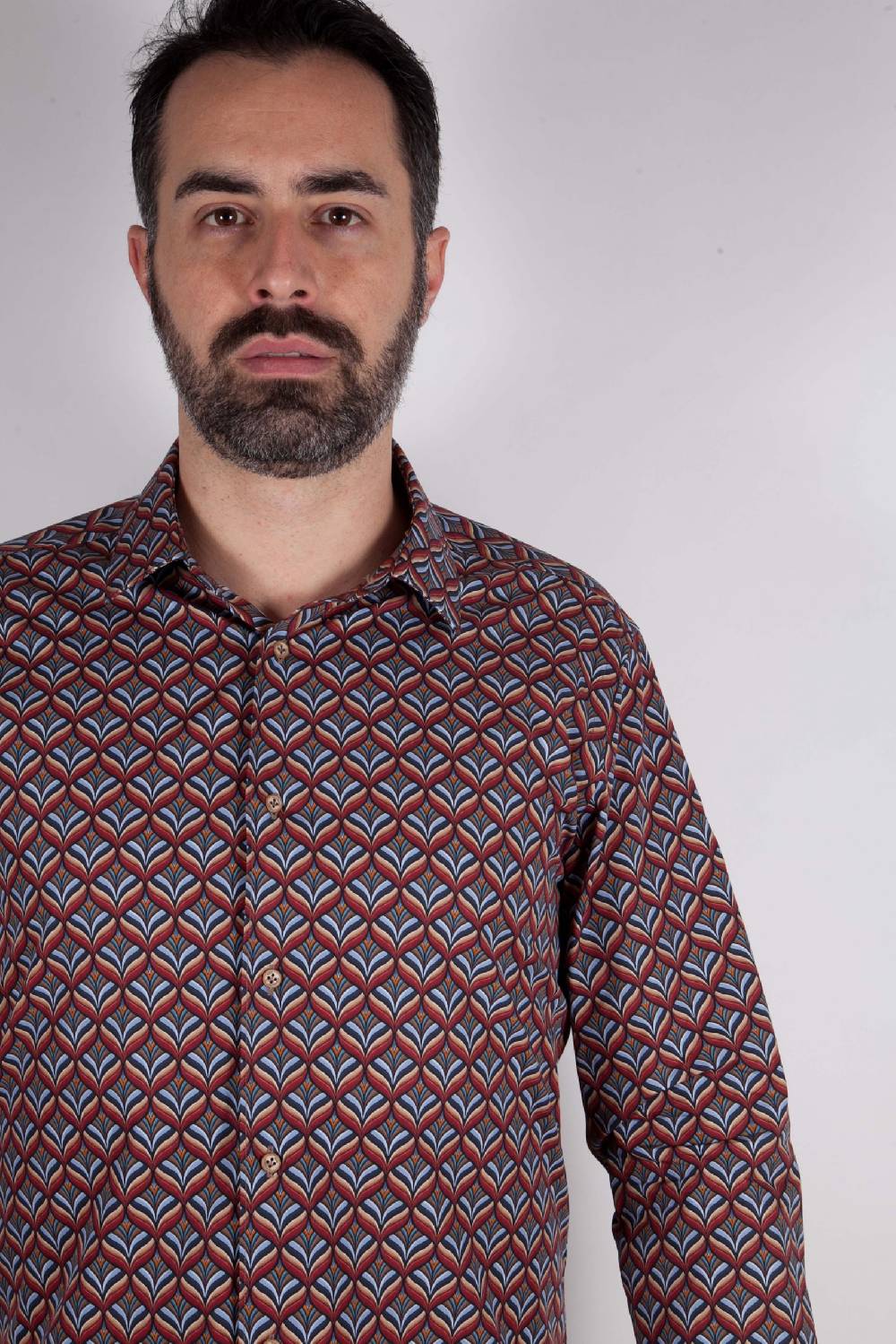 Poggianti Camicia con stampa FIRENZE-67-516-01 Hotsell