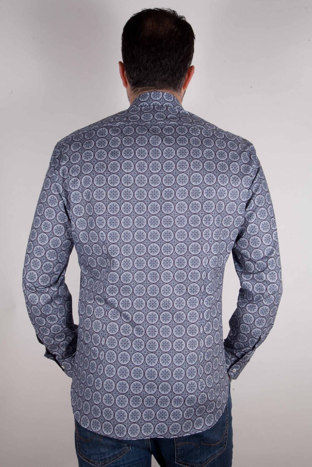 Poggianti Camicia con stampa AREZZO-65-514-01 Vendita Calda